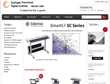Tablet Screenshot of largeformatspecialist.com
